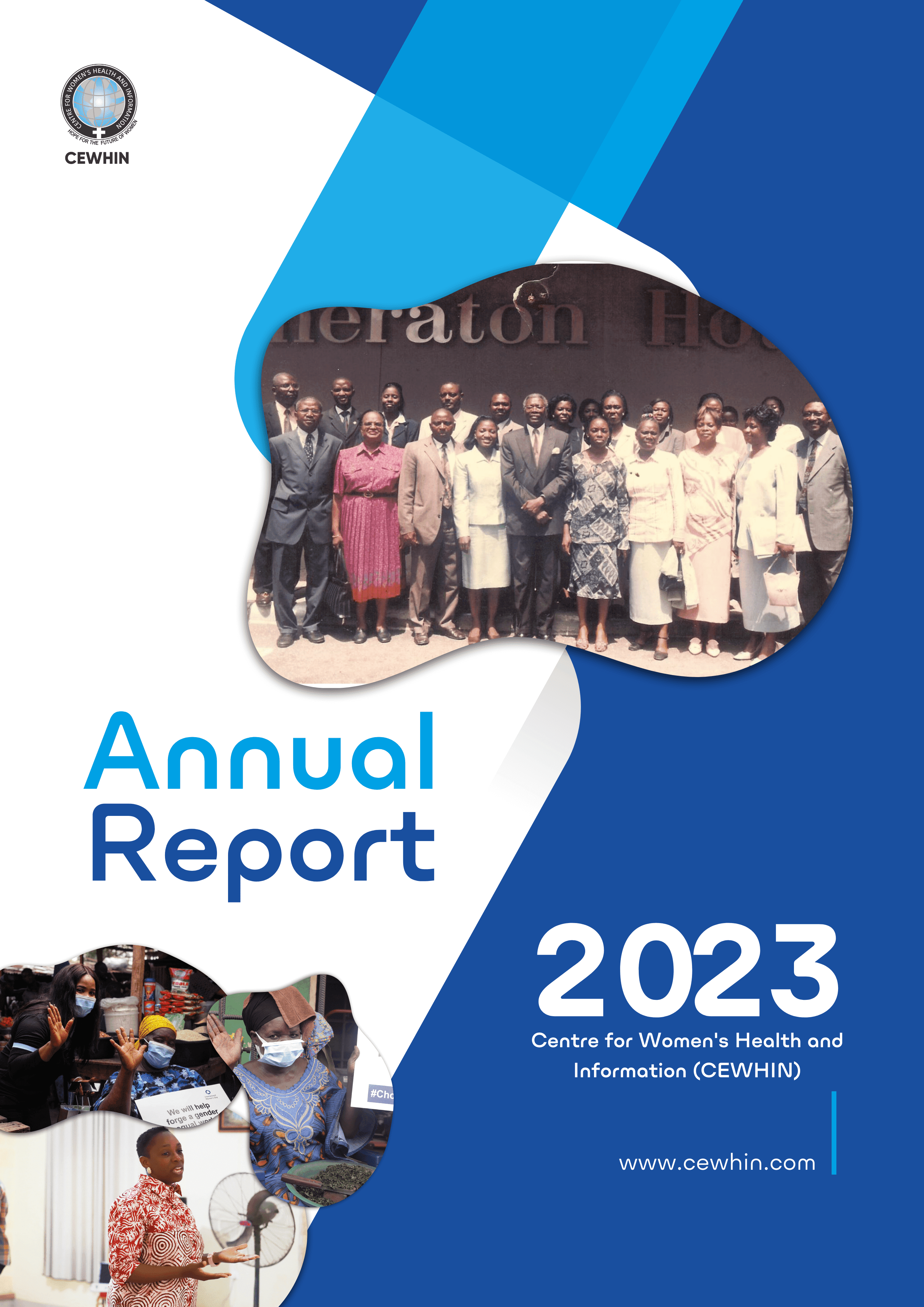 Cover Photo of CEWHIN's Annual Report for 2023