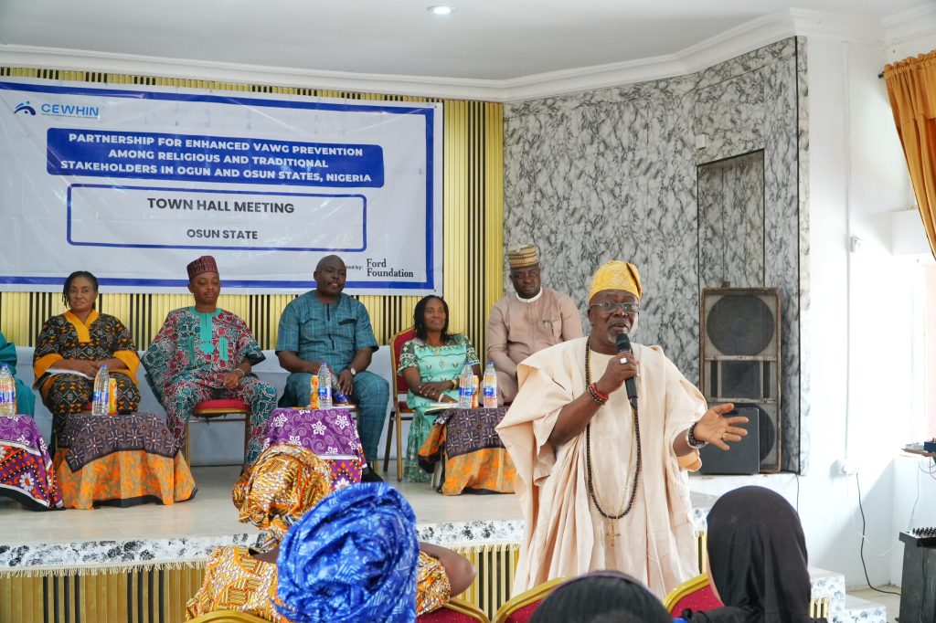 CEWHIN Hosts Community Townhall in Osogbo on Preventing VAWG